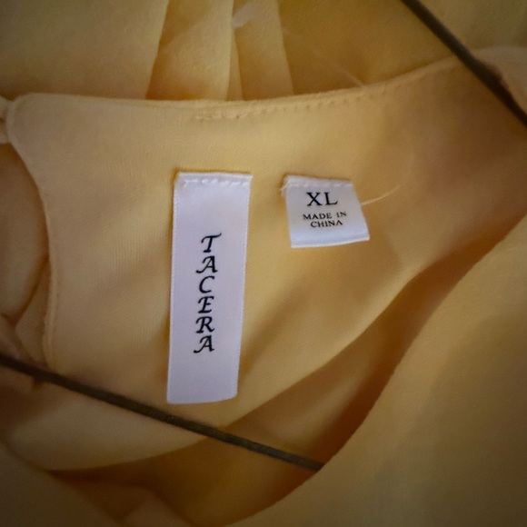 NEW with Tag Tacera Yellow Midi Sleeveless Dress - Picture 9 of 11